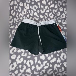 dark green Hurley swim shorts